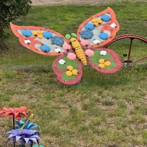 Colorful Butterfly Yard Art
