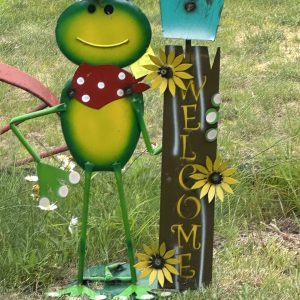 Frog with Bird House