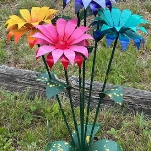 Colorful Metal Flowers