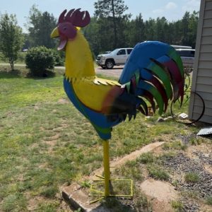 Rooster - Yellow and Blue